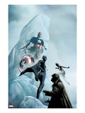 Age of Heroes 4 Cover: Black Panther and Captain America Prints by Jae Lee
