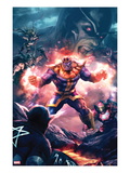 The Thanos Imperative 3 Cover: Thanos Screaming Prints by Aleksi Briclot