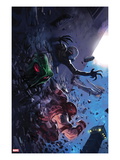 Thunderbolts 147 Cover: Juggernaut, Moonstone, Ghost, and Man-Thing Running Posters par Marko Djurdjevic