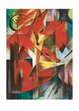 Die Füchse,1913 Print by Franz Marc
