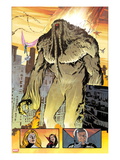 Thunderbolts 162: Panels with Man-Thing Walking Prints by Valentine De Landro