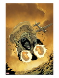 Gorilla Man 2 Cover: Gorilla Man Flying and Shooting Posters by Leonard Kirk