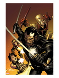 Ultimate Avengers 3 1 Cover: Blade, Black Widow, Daredevil, and Hawkeye Posing with Weaponry Affiches par Leinil Francis Yu