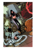 X-23 15 Cover: X-23, Mr. Fantastic, Spider-Man, Thing, Invisible Woman and Others Prints by Kalman Andrasofszky