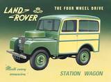 Land Rover Station Plaque en métal