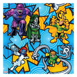 Marvel Super Hero Squad: Sentinel, Dr. Doom, Loki, Mystique, and Doctor Octopus Posing Art