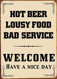 Hot Beer Plaque en métal