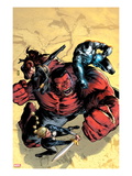 Hulk 43 Cover: Red Hulk, Valkyrie, Black Widow, and War Machine Fighting Prints by Patrick Zircher