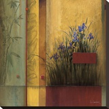 Terrazzo Garden Stretched Canvas Print by Don Li-Leger