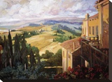 View to the Valley Stretched Canvas Print by Philip Craig