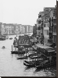 Array of Boats, Venice Stretched Canvas Print by Cyndi Schick