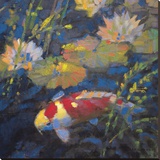 Water Garden II Stretched Canvas Print by Leif Ostlund