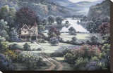 Country Manor Stretched Canvas Print by Dubravko Raos