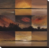 Horizontal Lines Stretched Canvas Print by Earl Kaminsky