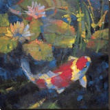 Water Garden I Stretched Canvas Print by Leif Ostlund