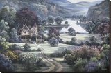 Country Manor Stretched Canvas Print by Dubravko Raos