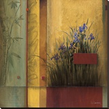 Terrazzo Garden Stretched Canvas Print by Don Li-Leger