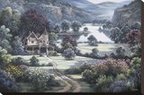 Country Manor Stretched Canvas Print by Dubravko Raos