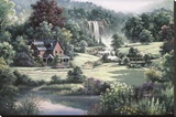 Spring Falls Stretched Canvas Print by Dubravko Raos