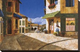 On My Way to the Market Stretched Canvas Print by Gilles Archambault