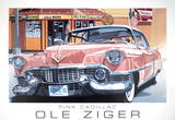 Pink Cadillac Prints by Ole Ziger