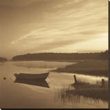 Misty Morning Stretched Canvas Print by Mike Sleeper