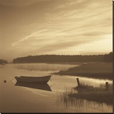 Misty Morning Stretched Canvas Print by Mike Sleeper