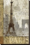 Paris au mois d'avril Reproduction transférée sur toile par Keith Mallett