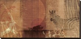 Safari Sunset I Stretched Canvas Print by Tandi Venter