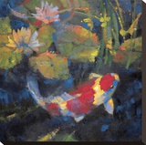 Water Garden I Stretched Canvas Print by Leif Ostlund