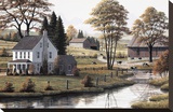 Autumn Grazing Stretched Canvas Print by Bill Saunders