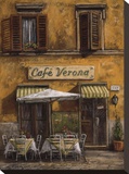 Cafe Verona Reproduction transférée sur toile par Malcolm Surridge