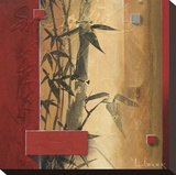 Bamboo Garden Stretched Canvas Print by Don Li-Leger