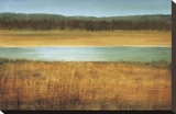 Riverside Stretched Canvas Print by Caroline Gold