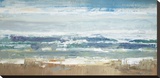 Pastel Waves Stretched Canvas Print by Peter Colbert