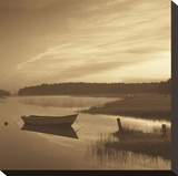Misty Morning Stretched Canvas Print by Mike Sleeper