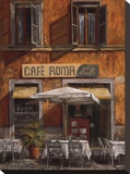 Café Rome Reproduction transférée sur toile par Malcolm Surridge