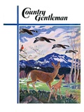 "Spring in the Meadow," Country Gentleman Cover, March 1, 1938 Giclee Print by Paul Bransom