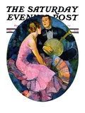 "Banjo Serenade," Saturday Evening Post Cover, April 11, 1931 Giclee Print by John LaGatta