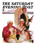 "Sleeping in Church," Saturday Evening Post Cover, April 7, 1934 Giclee Print by Frederic Mizen