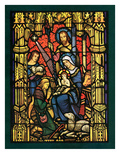 "Christmas Stained Glass,"December 1, 1949 Giclee Print by Salvadore Pinto