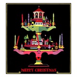 "Christmas Candelabra,"December 1, 1932 Giclee Print by Edward O. Kraske