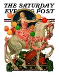 "Circus Bareback Rider," Saturday Evening Post Cover, April 25, 1931 Giclee Print by Elbert Mcgran Jackson