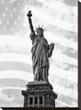 Liberty Flag Stretched Canvas Print by Richard Roffman