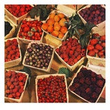 "Pints of Fruit and Berries,"July 1, 1949 Giclee Print by J.c. Allen