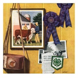 "4-H Momentos,"April 1, 1950 Giclee Print by John Atherton