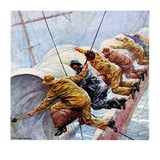 "Trim the Sails!,"March 18, 1933 Giclee Print by Anton Otto Fischer