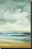 By The Sea Stretched Canvas Print by Cat Tesla