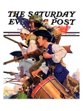 "Minutemen," Saturday Evening Post Cover, June 13, 1936 Giclee Print by Maurice Bower