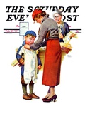 "New Woolies," Saturday Evening Post Cover, February 27, 1937 Giclee Print by Frances Tipton Hunter